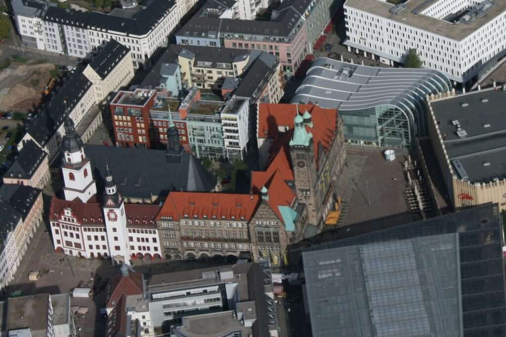 Chemnitz Rathaus und Markt
