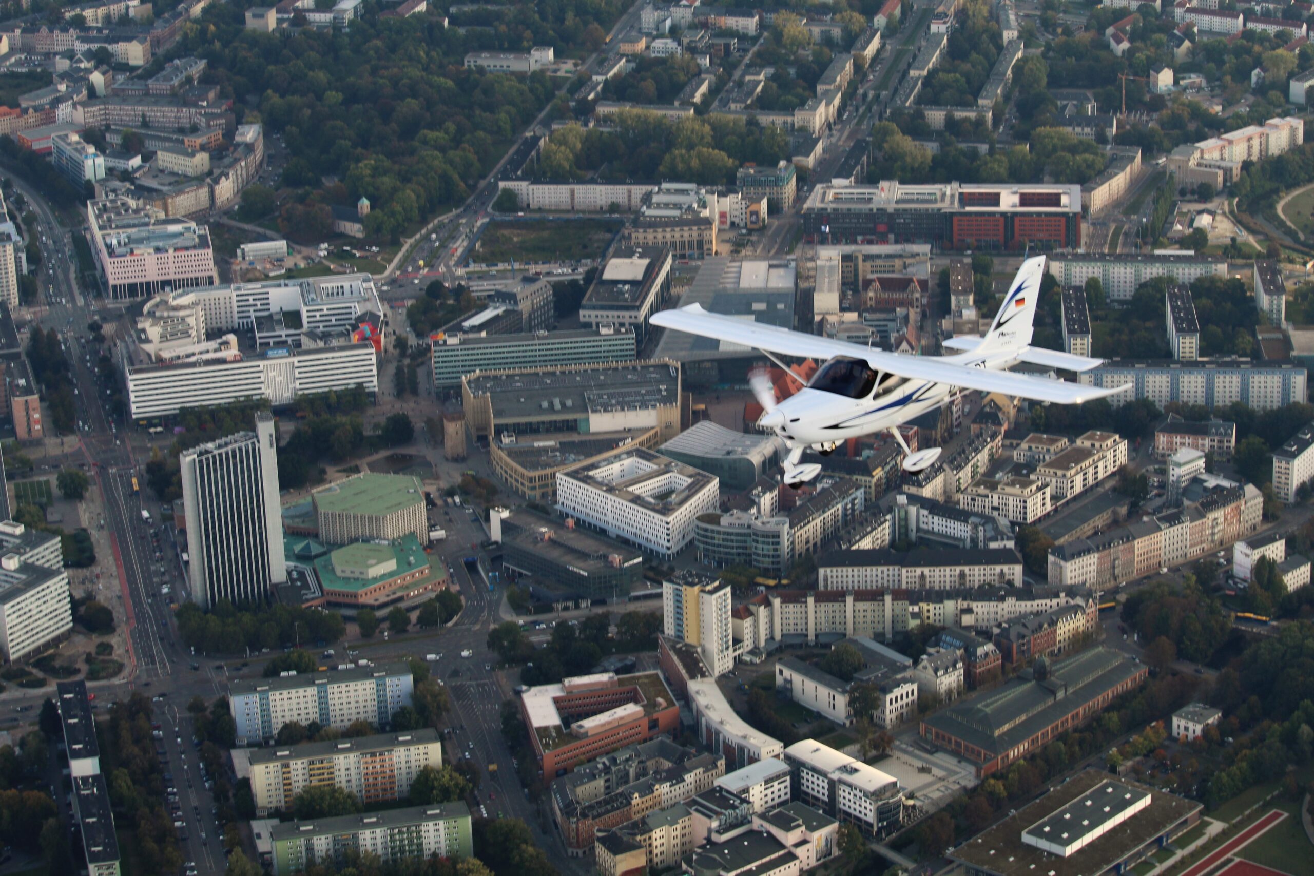 Rundflug über Chemnitz